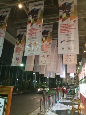 Fotos de preapertura del Indonesian Intl. Geothermal Convention & Expo 2015