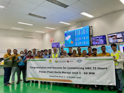 KS Orka completa la puesta en servicio de la Unidad 3 de Sorik Marapi de 50 MW en Indonesia