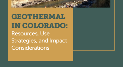 Colorado publica un informe detallado de utilización y recursos geotérmicos