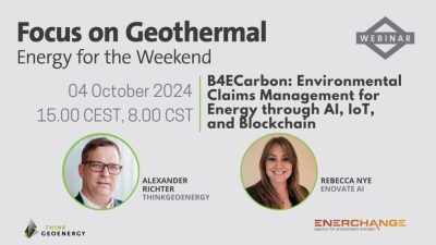 Webinar: Gestión ambiental en geotermia a través de tecnologías IA, IoT y Blockchain