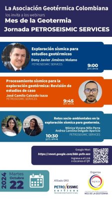 Webinar: tercera jornada del mes de la geotermia en Colombia organizada por AGEOCOL