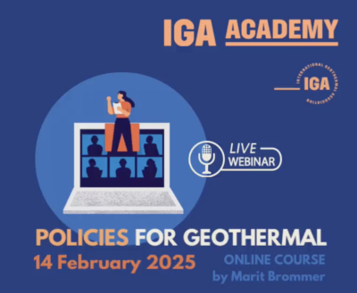 Academia IGA: Análisis de políticas y regulación geotérmica, 14 de febrero de 2025