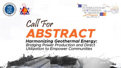 Convocatoria de resúmenes – 14º Taller Internacional de Geotermia de la ITB, Bandung, Indonesia